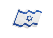 מפיות בצורת דגל ישראל 20 יח' ליום העצמאות